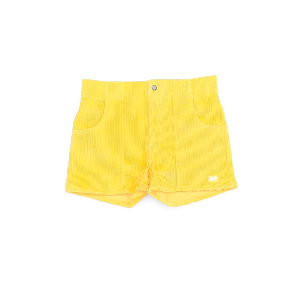 Hammies men’s yellow corduroy shorts, size 28in